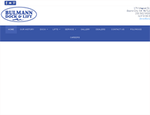 Tablet Screenshot of bulmanndock.com